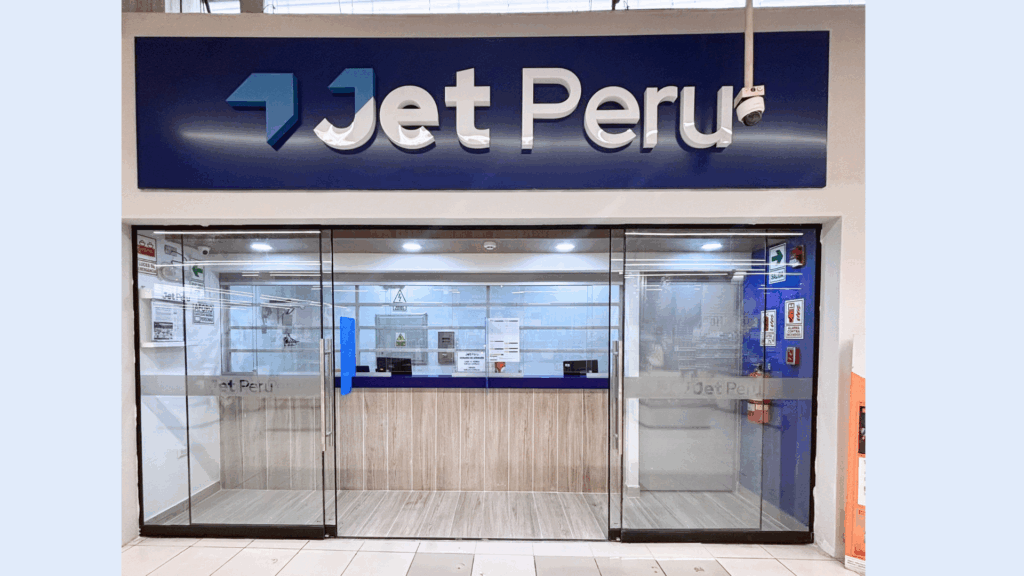 Agencia Jet Peru en San Juan de Miraflores dentro del Metro Atocongo